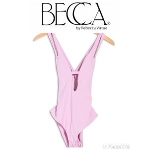 NEW BECCA Split Strap One-Piece Swimsuit